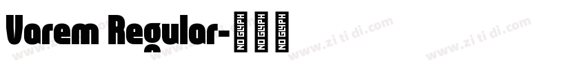 Varem Regular字体转换